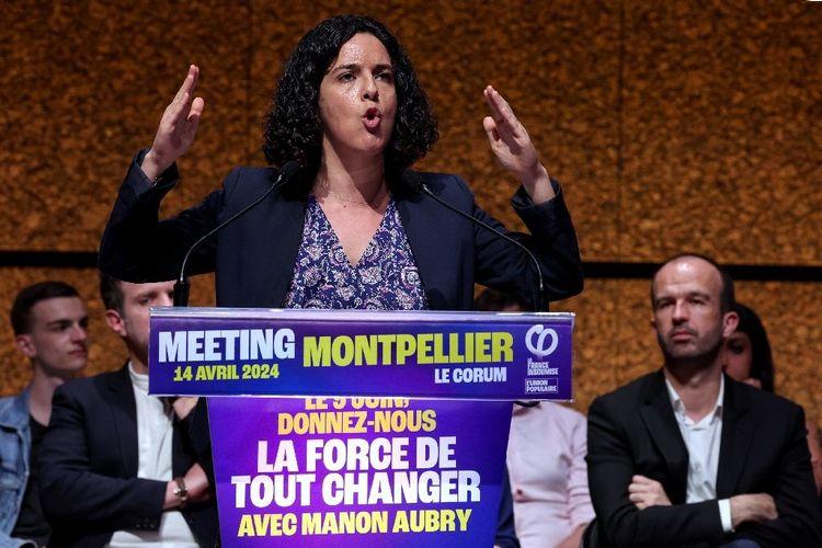 Européennes: Manon Aubry (LFI) dénonce le "racket social" du gouvernement